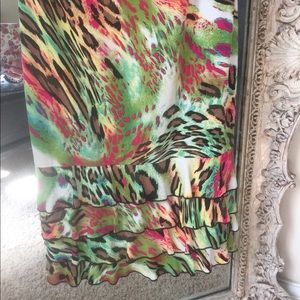 Frank Lyman animal print stretch dress